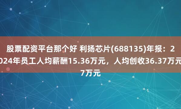 股票配资平台那个好 利扬芯片(688135)年报：2024年员工人均薪酬15.36万元，人均创收36.37万元