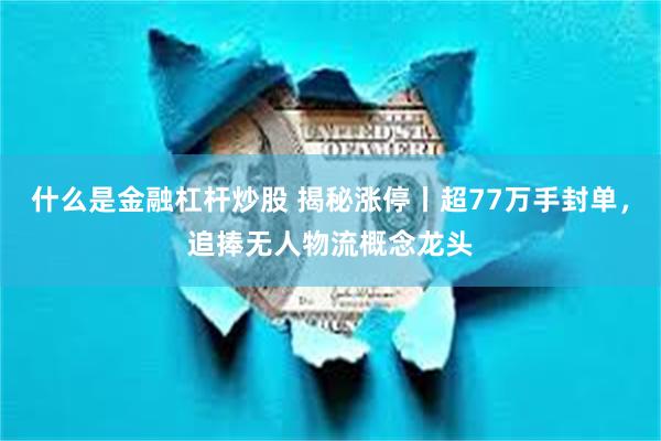 什么是金融杠杆炒股 揭秘涨停丨超77万手封单，追捧无人物流概念龙头