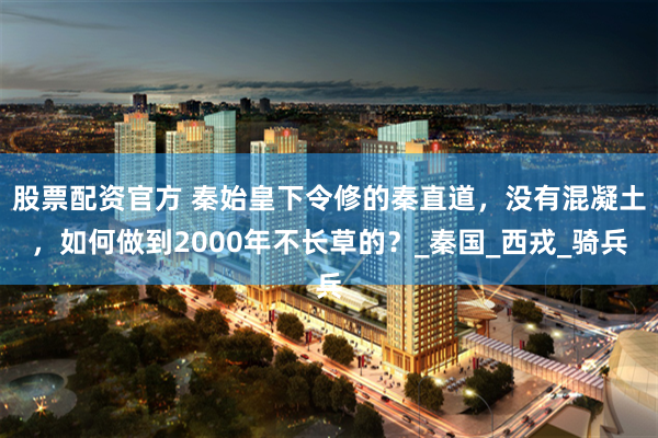 股票配资官方 秦始皇下令修的秦直道，没有混凝土，如何做到2000年不长草的？_秦国_西戎_骑兵