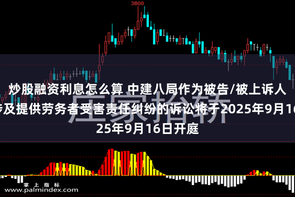 炒股融资利息怎么算 中建八局作为被告/被上诉人的2起涉及提供劳务者受害责任纠纷的诉讼将于2025年9月16日开庭