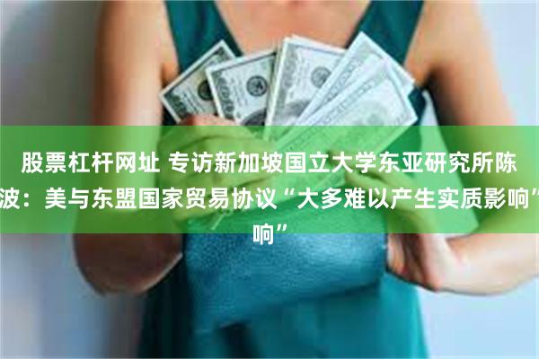 股票杠杆网址 专访新加坡国立大学东亚研究所陈波：美与东盟国家贸易协议“大多难以产生实质影响”